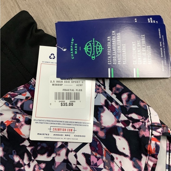 Women's Champion Small 4 - 6 Shorts Sport Pattern Activewear Athletic Yoga NWT - Picture 5 of 10